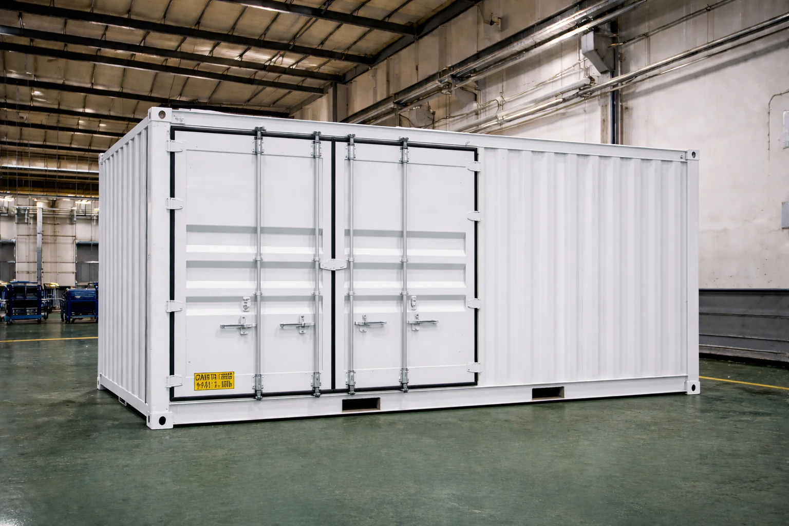mobile containerized water treatment system with RO unit
