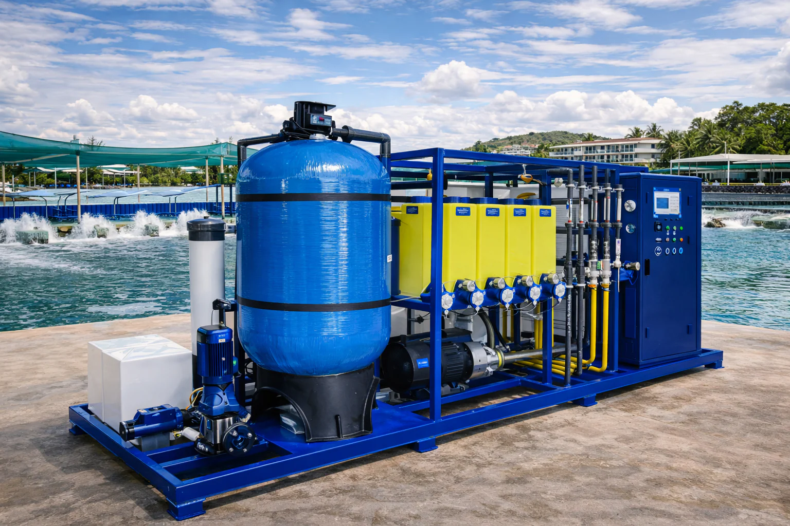 seawater desalination system using SWRO reverse osmosis technology