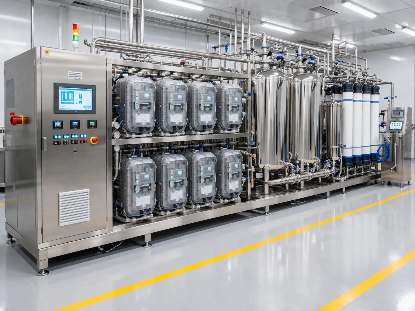 ultrapure water system for semiconductor and electronics manufacturing