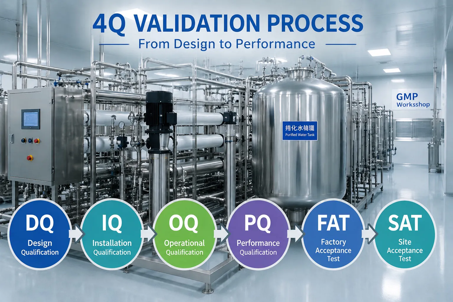 Design qualification DQ review for pharmaceutical purified water generation system engineering design