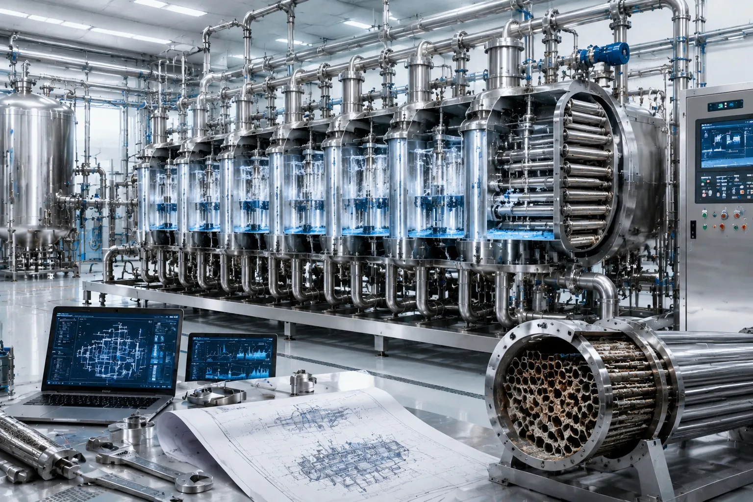 Six effect multi effect distiller maintenance for reliable WFI production system