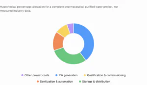 Illustrative pharmaceutical purified water system project budget allocation